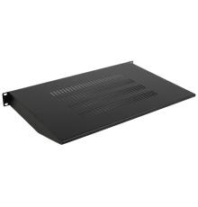 NEOMAX Полка 19"1U, для настенного шкафа, глубина 300мм, цвет черный [NM-SHF-1U45-102-BK]