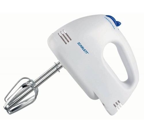 Миксер ручной Scarlett SC-HM40S03 200Вт белый/синий Миксер ручной Scarlett SC-HM40S03 200Вт белый/синий