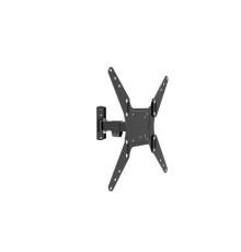 Wize [WP55] для дисплеев 17-55", VESA 75x75, 100x100, 200x200, 300х300, 400х400 мм., макс. нагрузка 25 кг, расстояние от стены 55-225 мм., наклон -5°/+15°, поворот -60°/+60°, черн.