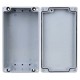 XG387   Корпус ACD  Metal case IP65, 200*120*80mm, металлический, 3 отверстия (28 + 28 + 23мм) с резиновыми заглушками, цвет серебристый, совместим с Raspberry Pi 3B, 3B+, 4, Orange Pi {12}