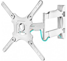 ONKRON M4 белый Для телевизоров диагональю 32"-55" Максимальная нагрузка: 35 кг VESA: 100x100, 200x100, 200x200, 200x300, 200x400, 300x200, 300x300, 300x400,  400x200, 400x300, 400x400 мм