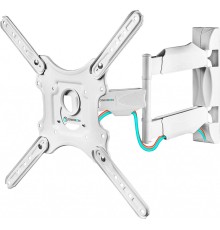 ONKRON M4 белый Для телевизоров диагональю 32"-55" Максимальная нагрузка: 35 кг VESA: 100x100, 200x100, 200x200, 200x300, 200x400, 300x200, 300x300, 300x400,  400x200, 400x300, 400x400 мм