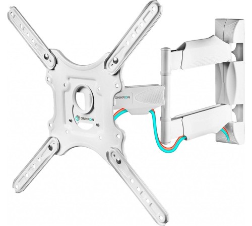 ONKRON M4 белый Для телевизоров диагональю 32"-55" Максимальная нагрузка: 35 кг VESA: 100x100, 200x100, 200x200, 200x300, 200x400, 300x200, 300x300, 300x400,  400x200, 400x300, 400x400 мм
