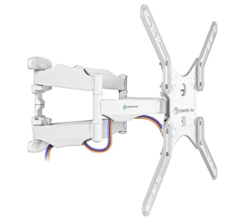 ONKRON M5 белый Для телевизоров диагональю 32"-60" Максимальная нагрузка: 36,4 кг VESA: 100x100, 200x100, 200x200, 200x300, 200x400, 300x300, 400x200, 400x300, 400x400 мм