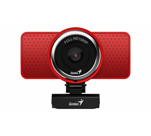 Веб-камера Genius ECam 8000 красная (Red) new package, 1080p Full HD, Mic, 360°, универсальное мониторное крепление, гнездо для штатива Веб-камера Genius ECam 8000 красная (Red) new package, 1080p Full HD, Mic, 360°, универсальное мониторное крепление, гнездо для штатива