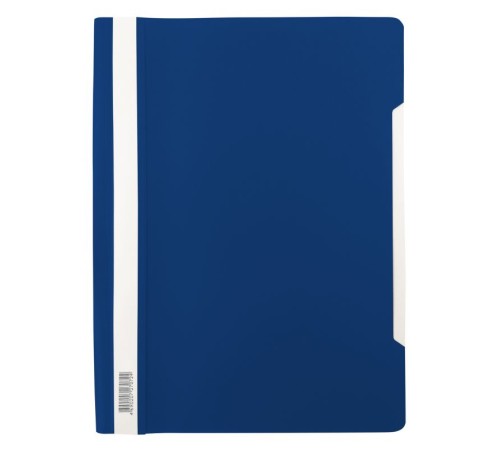 Папка-скоросшиватель Бюрократ Люкс -PSL20BLUE A4 прозрач.верх.лист пластик синий 0.14/0.18