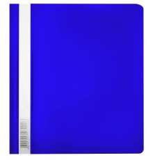 Папка-скоросшиватель Бюрократ Люкс -PSL20A5BLUE A5 прозрач.верх.лист пластик синий 0.14/0.18