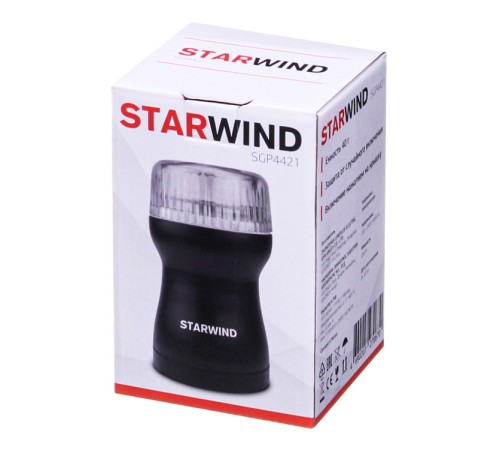 Кофемолка Starwind SGP4421 200Вт сист.помол.:ротац.нож вместим.:40гр черный
