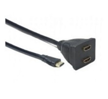 Cablexpert DSP-2PH4-002 Разветвитель HDMI Cablexpert DSP-2PH4-002, HD19F/2x19F, 1 компьютер => 2 монитора, пассивный, Full-HD, 3D, 1.4v
