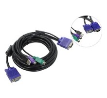 ProCase [CE0500] Кабель 5.0м PS/2 + USB для KVM переключателей Procase  серии Е