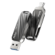 Флеш-накопитель Netac US11 USB 3.0 + Type C 128GB black/silver