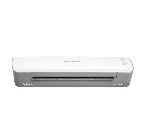Fellowes Ламинатор Ion A4 FS-4560001 {75-125 мкм, 30 см/мин, AutoShutOff, механизм освобождения, стартовый набор пленок}