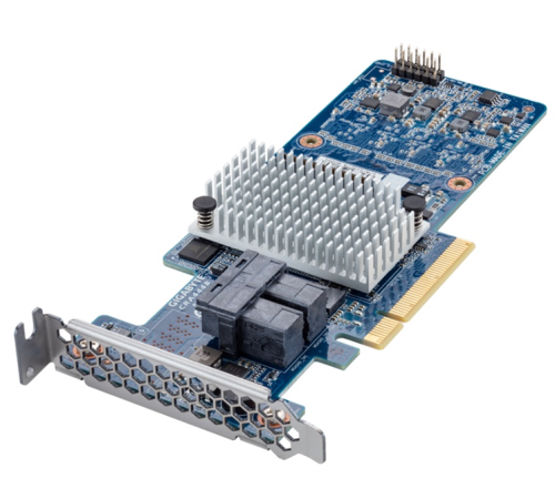 Контроллер Gigabyte RAID Controller PCIe 3.0 x8, SAS/SATA 12G, RAID 0,1,5,6,10,50,60, Cache 2Gb, SAS3108, 8 ports (2*int SFF8643), Up to 32 x physical devices via SAS expander, only for Gigabyte Servers (CRA4448) Контроллер Gigabyte RAID Controller PCIe 3.0 x8, SAS/SATA 12G, RAID 0,1,5,6,10,50,60, Cache 2Gb, SAS3108, 8 ports (2*int SFF8643), Up to 32 x physical devices via SAS expander, only for Gigabyte Servers (CRA4448)