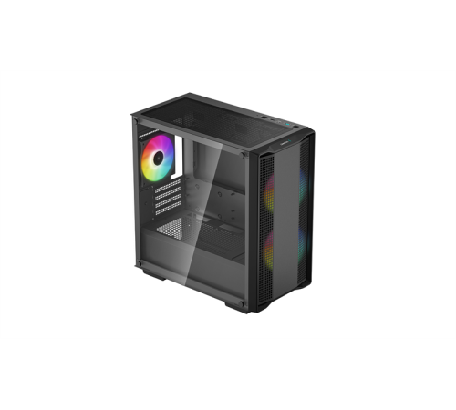 Корпус Deepcool CC360 ARGB без БП, боковое окно (закаленное стекло), черный, mATX (CC360 ARGB)
