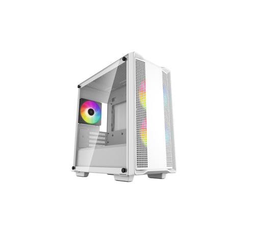 Корпус Deepcool CC360 WH ARGB без БП, боковое окно (закаленное стекло), белый, mATX (CC360 WH ARGB)