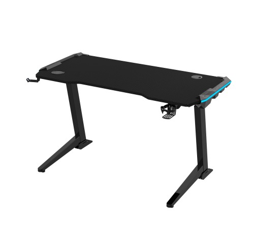Стол для компьютера (для геймеров) с электроприводом и RGB-подсветкой FoxGear FG-ZE-49B (ширина 125 см)