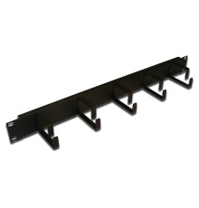 Кабельный органайзер Горизонтальный Lanmaster TWT-ORG2U-5V односторонний кольца 2U шир.:19" глуб.:66мм