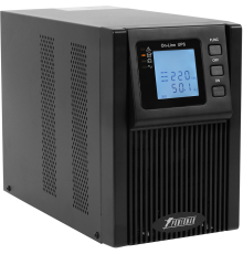 ИБП POWERMAN Online 2000, LCD, двойного преобразования, 2000ВА, 1800Вт, 2 евророзетки с резервным питанием, USB, RS232, слот SNMP, разъем EPO, внешний блок батарей (в комплект не входит), 215 х 315 х 475 мм., 8.9 кг. Powerman Online 2000 Plus