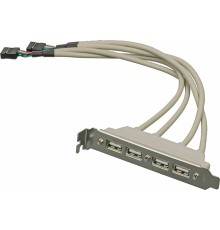 Адаптер USB Bracket 4xUSB2.0 Bulk