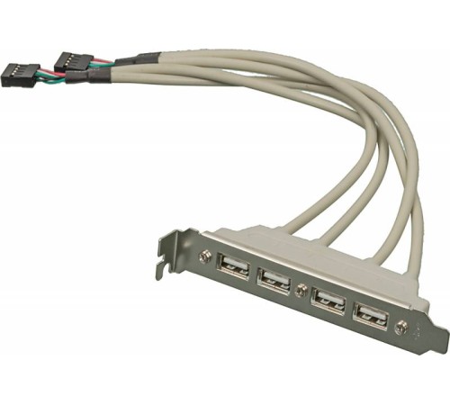 Адаптер USB Bracket 4xUSB2.0 Bulk