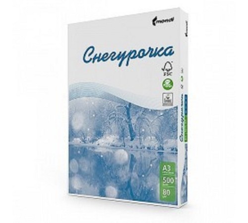 Бумага офисная СНЕГУРОЧКА 96% А4 80г/м 500л (отпускается коробками по 5 пачек в коробке)
