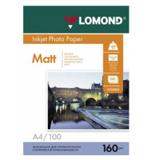 Фотобумага Lomond 0102005 A4/160г/м2/100л./белый матовое для струйной печати