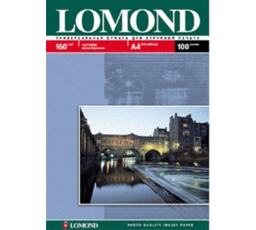 Фотобумага Lomond 0102031 A4/160г/м2/25л./белый матовое для струйной печати Фотобумага Lomond 0102031 A4/160г/м2/25л./белый матовое для струйной печати