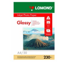 Фотобумага Lomond 0102022 A4/230г/м2/50л./белый глянцевое для струйной печати