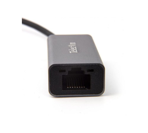 Кабель-переходник USB 3.0 (Am) --> LAN RJ-45 Ethernet 1000 Mbps, Aluminum Shell,Telecom <TU312M> VCOM TU312M