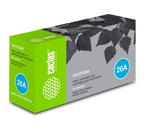 Картридж лазерный Cactus CS-CF226A CF226A черный (3100стр.) для HP LJ M402d/M402n/M426dw/M426fdn/M426fdw