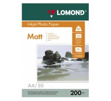 Фотобумага Lomond 0102033 A4/200г/м2/50л./белый матовое/матовое для струйной печати