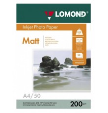 Фотобумага Lomond 0102033 A4/200г/м2/50л./белый матовое/матовое для струйной печати