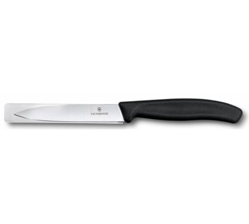 Нож кухонный Victorinox Swiss Classic (6.7703) стальной для чистки овощей и фруктов лезв.100мм прямая заточка черный без упаковки Нож кухонный Victorinox Swiss Classic (6.7703) стальной для чистки овощей и фруктов лезв.100мм прямая заточка черный без упаковки