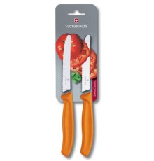 Набор ножей кухон. Victorinox Swiss Classic (6.7836.L119B) компл.:2шт оранжевый блистер