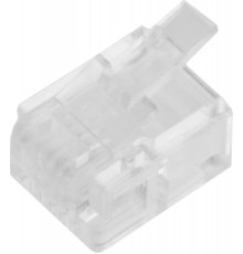 Коннектор Lanmaster (TWT-PL12-6P4C/100) UTP RJ12 прозрачный (упак.:100шт)