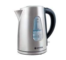Чайник электрический Vitek VT-7007 1.7л. 2200Вт серебристый корпус: металл/пластик