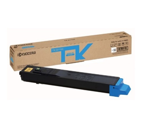 Kyocera-Mita TK-8115C Тонер-Картридж, Cyan {M8124cidn/M8130cidn (6000стр.)}
