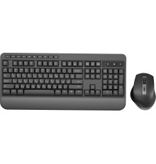 Клавиатура + мышь Оклик S290W клав:черный мышь:черный USB беспроводная Multimedia (351701)