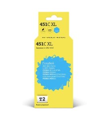 T2 CLI-451C XL Картридж (IC-CCLI-451C) для Canon PIXMA iP7240/MG5440/6340/MX924, голубой, с чипом, 11 мл.