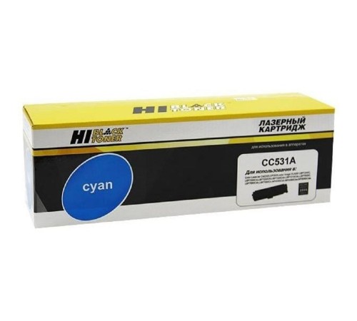 Hi-Black CC531A/№ 718  Картридж для HP CLJ CP2025/CM2320/Canon LBP7200, С, 2.8K