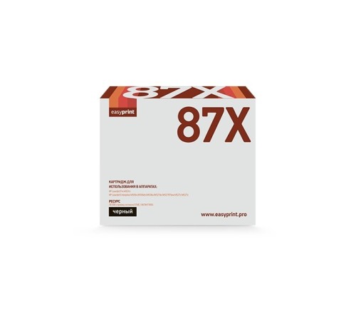 Easyprint CF287X Картридж LH-87X для HP LaserJet Pro M501n/Enterprise M506dn/M506x/M527c/M527f/M527dn (18000 стр.) черный, с чипом Easyprint CF287X Картридж LH-87X для HP LaserJet Pro M501n/Enterprise M506dn/M506x/M527c/M527f/M527dn (18000 стр.) черный, с чипом