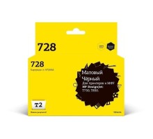 T2  F9J68A  Картридж №728  (IC-HF9J68A) для HP Designjet T730/T830, матовый черный, с чипом