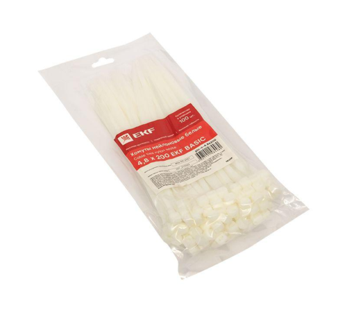 EKF plc-c-4.8x200 Хомут нейлоновый (4,8х200) (100шт.) EKF Basic
