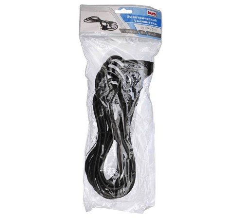 Сетевой удлинитель Buro BU-PS1.5/B 5м (1 розетка) черный (пакет ПЭ)