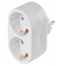 Сетевой разветвитель Buro BU-PS2G-W (2 розетки) белый (пакет ПЭ)