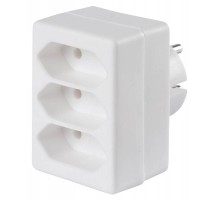 Сетевой разветвитель Buro BU-PS3F-W (3 розетки) белый (пакет ПЭ)