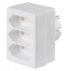 Сетевой разветвитель Buro BU-PS3F-W (3 розетки) белый (пакет ПЭ)