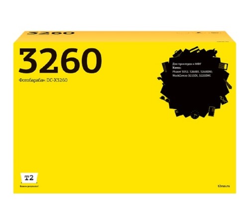 T2 101R00474 Драм-картридж (DC-X3260) для Xerox Phaser 3052/3260/WorkCentre 3215/3225 (10000 стр.) с чипом T2 101R00474 Драм-картридж (DC-X3260) для Xerox Phaser 3052/3260/WorkCentre 3215/3225 (10000 стр.) с чипом