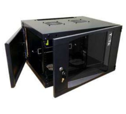 Шкаф коммутационный Lanmaster Next TWT-CBWNG-9U-6X6-BK 9U 550x600мм пер.дв.стекл 60кг черный
