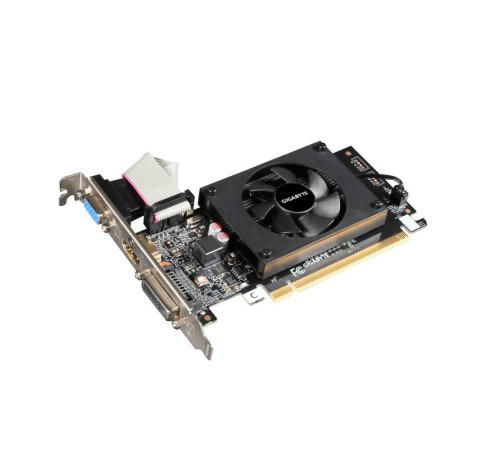 Видеокарта Gigabyte PCI-E GV-N710D3-2GL NVIDIA GeForce GT 710 2048Mb 64 DDR3 954/1800 DVIx1/HDMIx1/CRTx1/HDCP Ret low profile